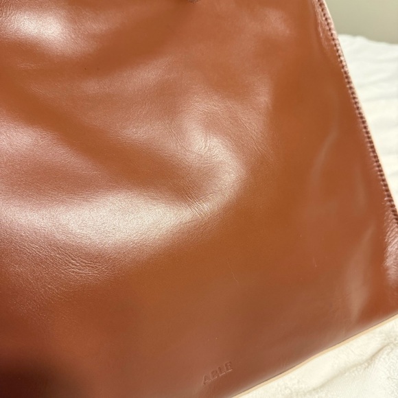 NWT Able Axum Genuine Leather Color Block Zip Top Convertible Crossbody Bag Tote - Picture 6 of 10